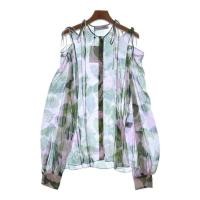 ราคา Oscar de la Renta Blouse pink Women Flower pattern green Direct from Japan Secondhand (54204001641)