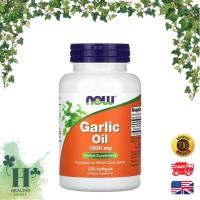 ราคา พร้อมส่ง NOW Foods น้ำมันกระเทียมสกัดเข้มข้น Garlic Oil 1500 mg 250 Softgels (29862990677)
