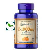 ราคา Puritan's Pride Vitamin C-1000 mg with Bioflavonoids & Rose Hips /100 Caplets (วิตามินซี,Vitamin C,) (1635256650)