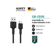 ราคา AUKEY CB-CD30 | สายชาร์จเร็ว 60W Nylon USB-A to USB-C 3A QC3.0 รองรับ CarPlay (0.9m) (1835197400)