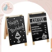 ราคา ป้ายกระดานคาเฟ่ ป้ายกระดานดำตั้งโต๊ะ ขาตั้งไม้ เขียนข้อความ เมนู ร้านกาแฟ งานปาร์ตี้ งานวันเกิด (40977181903)
