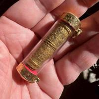 ราคา ตะกรุดหนังเสือองค์ครูหลวงพ่อจง วัดหน้าต่างนอก เลี่ยมทองคำแท้_สุดยอดพุทธคุณ_สุดยอดความเฮง พร้อมบัตรรับรองพระแท้ (27893160052)