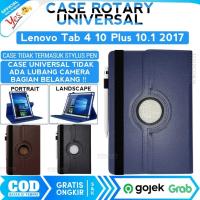 ราคา Lenovo Tab 4 10 Plus Case / Tab 4 10+ / 10.1 นิ้ว 2017 Casing Rotary Flip Book Cover Slot pen Universal tablet Case Leather Case Stand (28593448597)