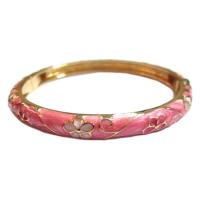 ราคา TANITTgemsกำไลข้อมือ Enamel ลายดอกไม้ (สีชมพู)#1214 (453219188)