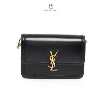 ราคา [ของแท้]YSL SOLFERINO MEDIUM BLACK CALF GHWมีใบรับประกัน ตรวจสอบได้ทุกใบ ✅ (50651438415)