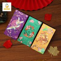 ราคา NCNC Lucky Money Bag, Hot Stamping Solid Chinese New Year ซองจดหมายสีแดง, เทศกาลฤดูใบไม้ผลิ Essentials นูนกระดาษสี่เหลี่ยม HongBao Kids (51854855968)