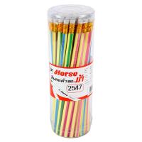 ราคา ดินสอ HB ตราม้า รุ่น H-2547 คละสี (แพ็ค 50 แท่ง) (16619201181)