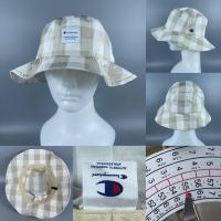 ราคา หมวกบัคเก็ต Champion ของแท้!! ลายตารางครีม-ขาว น่ารักมากกก (43655376281)