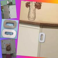 ราคา ⚡ ล็อคตู้เย็น แก้ยางเสื่อม ปิดไม่สนิท ล็อคประตู ล็อคตู้ กันเด็กเปิด ไม่ต้องเจาะ เทปกาว 3M ในตัว รุ่นอัพเกรดปลดล็อคง่าย ⚡ (26182258816)