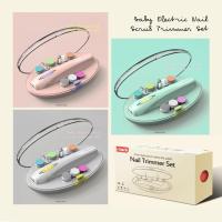 ราคา *** MUST have items สำหรับคุณแม่มือใหม่ > พร้อมส่งชุดเครื่องตัดแต่งเล็บมือเด็ก Baby Electric Nail Scrub Trimmer Set (1197022587)