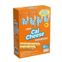 ราคา (พร้อมส่ง ขนมราคาถูก) แคลชีส แคลชีสโรล เวเฟอร์สอดไส้ครีมรสชีส 15.5 ก. (กล่อง12ชิ้น) (24284324929)