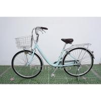 ราคา จักรยานแม่บ้านญี่ปุ่น - ล้อ 26 นิ้ว - ไม่มีเกียร์ - ไฟหน้าอัตโนมัติ - Romana - สีฟ้า [จักรยานมือสอง] (56352029624)