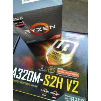 ราคา ชุดเซต CPU พร้อม เมนบอร์ด Ryzen 3 3100+GIGABYTE A320M-S2HV2 มือสอง (9500716838)