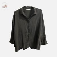 ราคา (มือสอง) เสื้อเชิ้ต UNIQLO สีเขียวขี้ม้า อก 46" ผ้าลินิน (10341426851)
