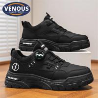 ราคา 【Venous】2025 รองเท้าบูทผู้ชายสีดำแบบดั้งเดิม รองเท้าผ้าใบชายสไตล์ แบบสบาย ๆ สำหรับผู้ชาย (53101764182)