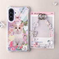 ราคา GANTUNGAN Lucky Cat เคสโทรศัพท์ + ไม้แขวนเสื้อสําหรับ Soft Case Hp Samsung A36 A16 Galaxy A56 5Ga06 4G 5G A14 A04S A53 A52 A05S A13 A52S A15 A55 Sjg ที่ไม่ซ้ํากันสายคล้อง (49153377185)