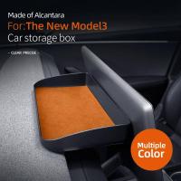ราคา For Tesla New Model 3+ Highland 2024 Instrument Board Storage Box Alcantara Suede Dashboard Behind Screen Storage Box De (28433977019)
