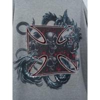 ราคา เสื้อยืดมือสอง ลายมันส์ๆ Skull & Dragon เสื้อไซส์ใหญ่ โอเวอร์ไซส์ XXL อก 48 (8380884673)