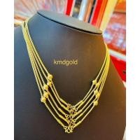 ราคา KMDGold สร้อยคอทอง1สลึง ทองแท้เยาวราช สินค้ามีใบรับประกัน (7338421987)