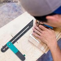ราคา JEROMYZJSU งานไม้มุมไม้บรรทัดไม้โปรแทรกเตอร์เครื่องมือล็อคมุม Goniometer เครื่องหมายวัดไม้บรรทัดขอบ Rule (49704198712)