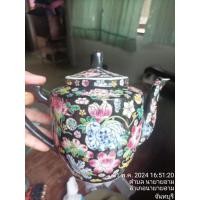 ราคา กาน้ำชา Mun Shou Famille Rose Zhongguo Jingdezhen สีดำ กาน้ำชากังไสงานวาดมืองานจีนเก่า สูง15ซม สินค้ามือสองจากตู้ญี่ปุ่น (15197574904)