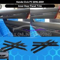 ราคา Honda Civic FC 2016-2021 ปลอมคาร์บอน Trim ภายในแผงประตู Trim Protector สําหรับ Honda Civic FC (29493841613)