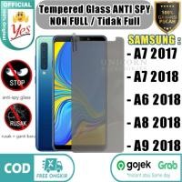 ราคา Anti SPY Samsung A6 A7 A8 A9 2018 A7 2017 กระจกนิรภัย YES Anti Scratch ความเป็นส่วนตัว Anti Peep (47450274791)