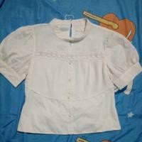 ราคา เสื้อสีขาว แขนตุ๊กตาน่ารัก (48403704944)