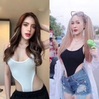 ราคา SpinnyHouse BodySuit บอดี้สูท เว้าเอวสูง ‼️เป้าแกะได้ กระดุมแป็ก‼️ สายเดี่ยว เว้าหลัง บอดี้ตรง บอดี้สูทเว้า A2 D14 (18716760705)