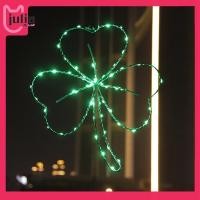 ราคา [Julia1.th] 13.4 In St Patricks Day Decorative Green Iron Frame Silhouette Clover Lights for Indoor Decor (52455613257)