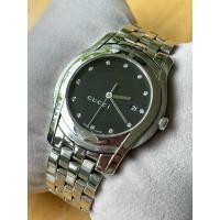 ราคา GUCCI Round face Watches 5500XL Diamond 38 mm Quartz Black Dial Men's Watch (29588892179)