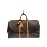 ราคา LOUIS VUITTON Boston Bag Keepall Bandoulière 55_Monogram Canvas_BRW PVC BRW Direct from Japan Secondhand (29493936179)