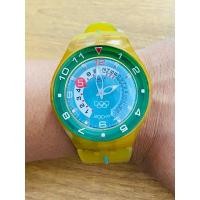 ราคา นาฬิกา SWATCH VINTAGE ปี 2003 2003 Swatch Olympic, Squid Bubbles Scuba watch Lume Dial Teal Green Needs Batt (22141896960)