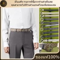ราคา ใหม่ อุปกรณ์เสริมที่สมบูรณ์GUCCI 3.7/4CMเข็มขัดBELT WITH INTERLOCKING G BUCKLEของแท้รับประกันสองปี (46900557869)