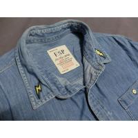 ราคา ESP Shirt Denim เสื้อเชิ๊ต แขนสั้น ยีนส์ ESP แท้ (2077215664)