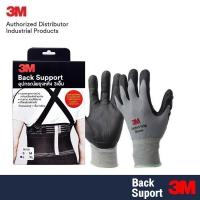 ราคา เข็มขัดพยุงหลัง ยี่ห้อ 3M ขนาด (ไซส์) Back Support M L XL & 3M Comfort Grip Gloves (6643424850)