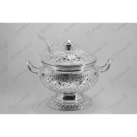 ราคา ตรา จรเข้ ชุดโถข้าว ใส่บาตร อย่างดี ลายไทยนูน โถใส่ข้าว เบอร์20 (ปากกว้าง 20 ซม) + ทัพพี ลายไทย (1891521390)