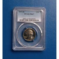 ราคา เหรียญเกรด PCGS PR67 Washington Quarter Proof Dollar 1971-S (29859290426)