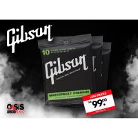 ราคา สายโปร่ง Gibson 010 (เกรด A) สายกีตาร์โปร่ง Gibson ครบชุด 6เส้น (15128094687)