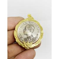 ราคา จี้พระเหรียญที่ระลึก ร.5 ปราบฮ่อ พร้อมเลี่ยมกรอบทองไมครอน (15499234367)