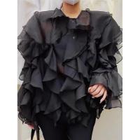 ราคา เสื้อเเขนยาวผ้าไหมแก้วแฟชั่น (45351425650)