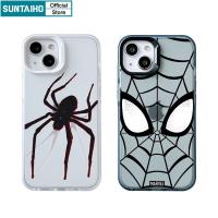 ราคา Suntaiho เคสไอโฟน เคสโทรศัพท์ซิลิโคน TPU แบบนิ่ม ลายหน้ากากสไปเดอร์แมน กันกระแทก สําหรับ Iphone 15 14 12 13 11 Pro Max IP 7 8 Plus Iphon X Xs XR Xs Max (22362168964)