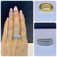ราคา แหวนทอง "เพชร 3 แถว" ทองแท้100% เพชรแท้ 100% งานมือหนึ่ง สินค้าเข้าใหม่ (24361908657)