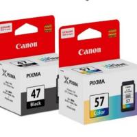 ราคา หมึกพิมพ์ Canon PG-47 (ดำ) & CL-57 (สี) หมึกตลับแท้ 100% มีกล่องแท้, ประกันศูนย์ (18385643815)