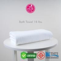 ราคา ผ้าขนหนูเช็ดตัวสีขาว ขนาดใหญ่ ฺBath Towel 30"x60" (ขนาด 75x150 cm.) ขนเดี่ยว ขนคู่ 18 ปอนด์ สีขาว (26904327245)