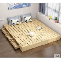 ราคา สไตล์ญี่ปุ่นเสื่อทาทามิเตียงกรอบไม้สนธรรมชาติเสื่อทาทามิเตียงกรอบเดิมไม้สนสไตล์ญี่ปุ่นเตียง (44461865292)