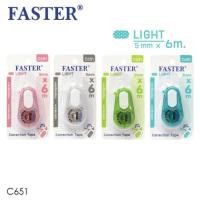 ราคา เทปลบคำผิด ฟาสเตอร์ ไลท์ Faster Light C651 คละสี (11659416952)