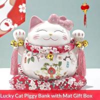 ราคา กระปุกออมสินแมวเงินเซรามิกของขวัญสร้างสรรค์และตกแต่งบ้านเพื่อโชคลาภและดึงดูดความรัก (47803783651)