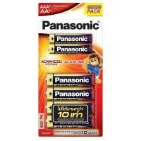 ราคา PANASONIC พานาโซนิคถ่านอัลคาไลน์คละ AA4ก้อนและAAA2ก้อน [8887549781278] (51702216938)