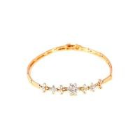 ราคา TANITTgems สร้อยข้อมือนากลายดอกไม้ประดับเพชร รุ่น BG71261 - RoseGold (216728299)